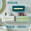 Selected Light Luxury wall-mounted foot and face towel box without perforation, bathroom home large-capacity face towel storage box 0714 Application Scenario
